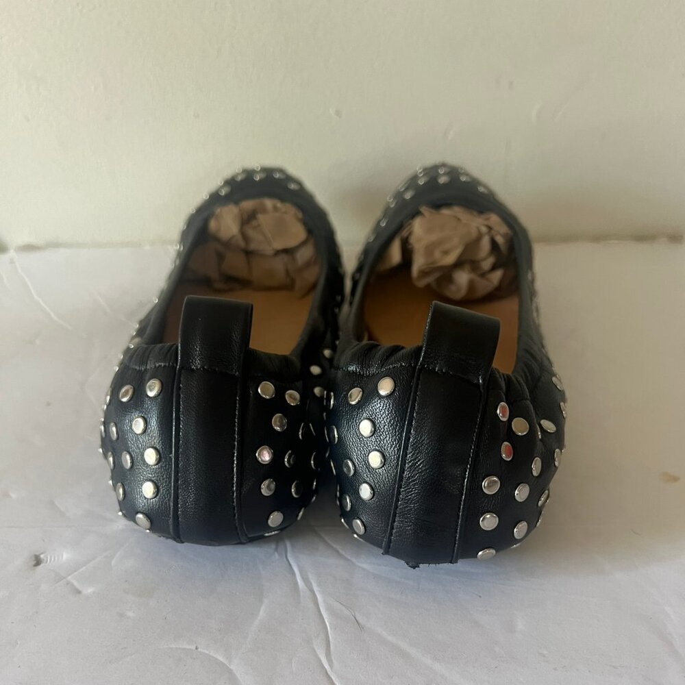 ISABEL MARANT BELNA STUDDED LEATHER BALLERINA FLATS SIZE 39 / 9 US - Picture 3 of 7